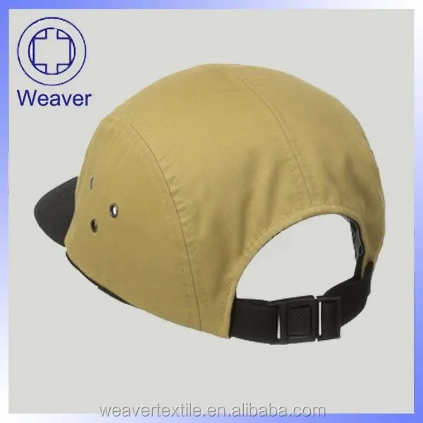 
100 Cotton Fabric Twill Flat 5-panel Adjustable Yupoong Snapback Cap Trucker Cap 