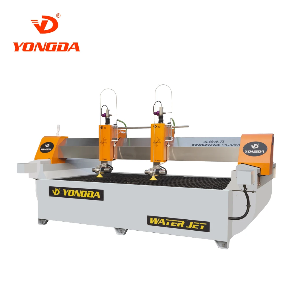 YONGDA YD-4020 AB 5 AXIS glass cutting machine 5 axis waterjet cutting machines