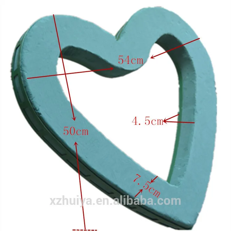florist supplies heart shaped flower arrangement foam
