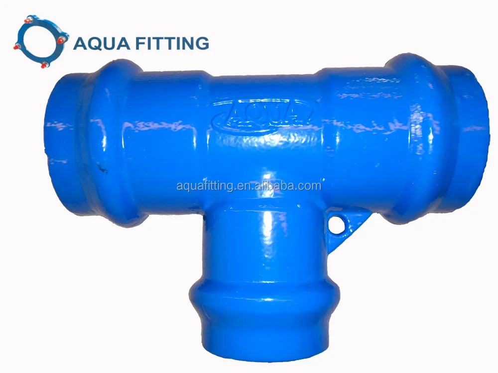 Ductile iron double  socket bend, TEE for pvc pipe