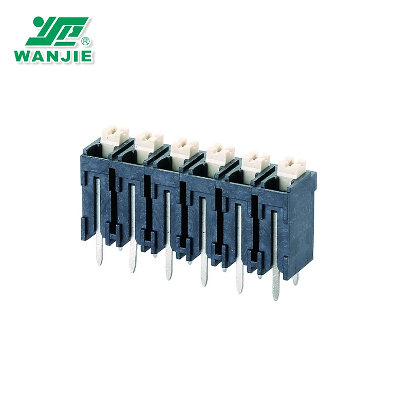 SMT high temperature 5.0mm pcb spring terminal block WJ212V-THR-5.0