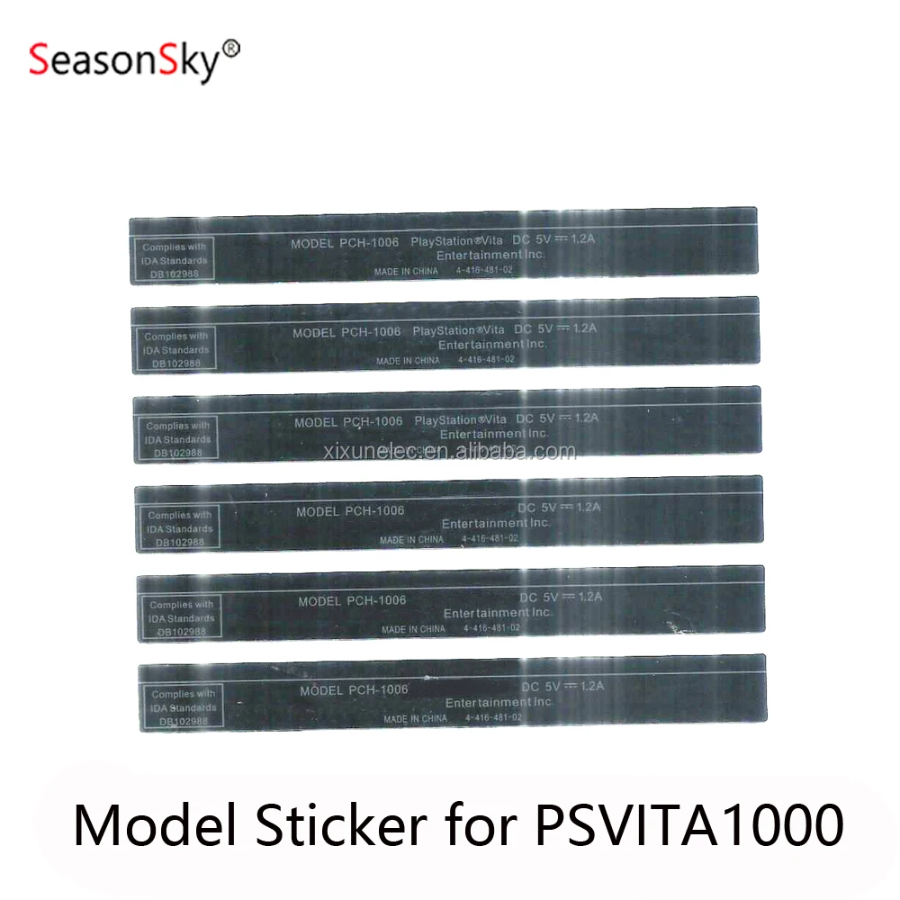 Xixun Back Shell Model Number Sticker for PS VITA 1000