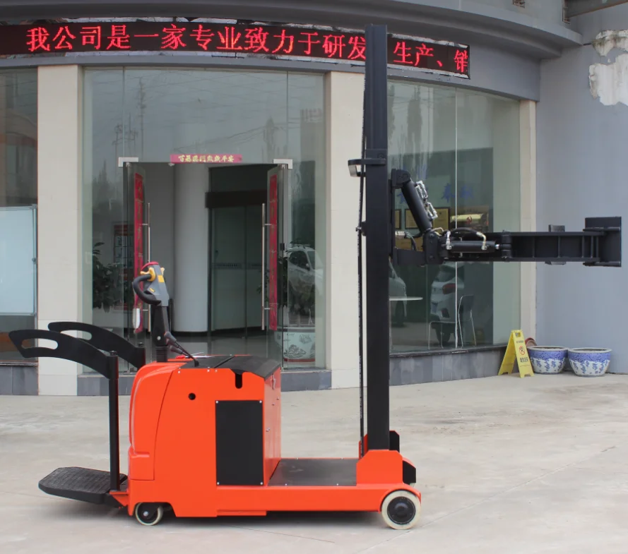 
800 Kg 2700 mm Paper roll clamp electric stacker drum lifter factory price 