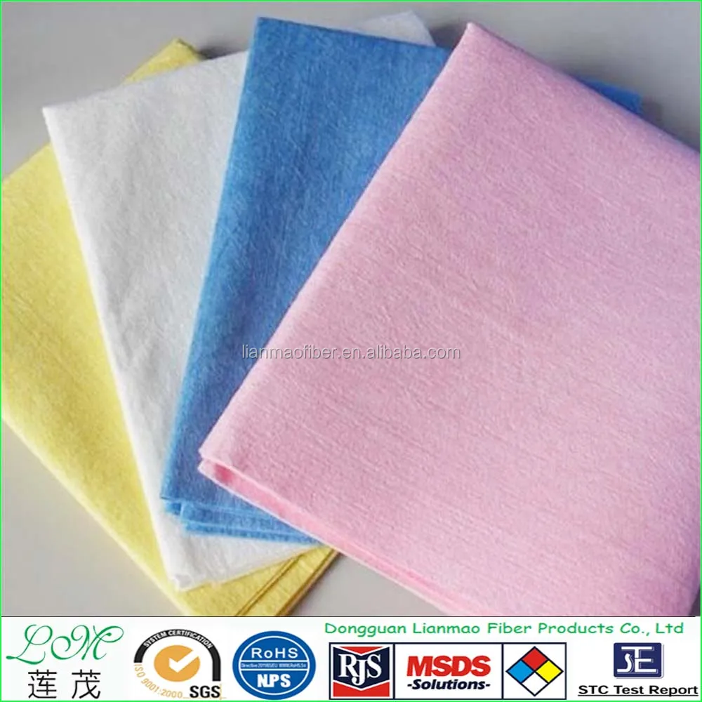 
polyester and viscose needle punched nonwoven cleaning cloth 