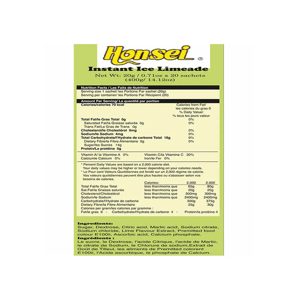 
Honsei Instant Limeade Flavored Ice Fruit Tea Health Tea From Singapore 