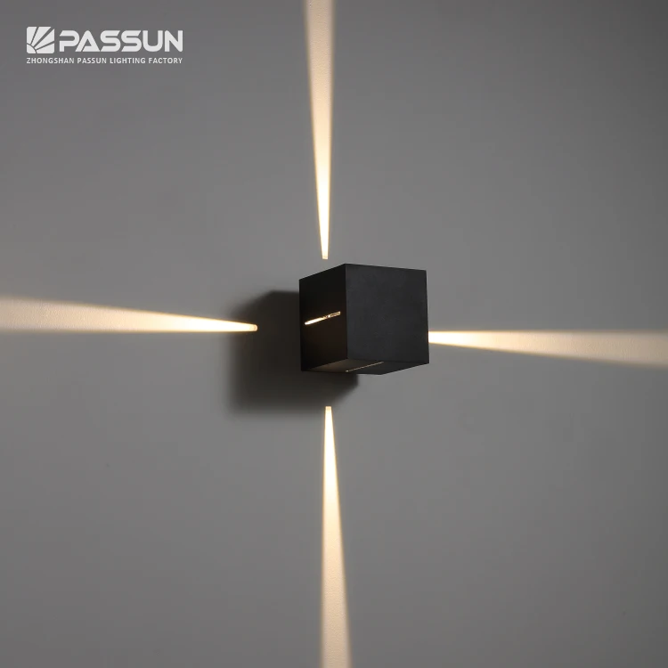 Квадратные наружные светодиодные Настенные светильники 6 Вт/современная светодиодная настенная лампа