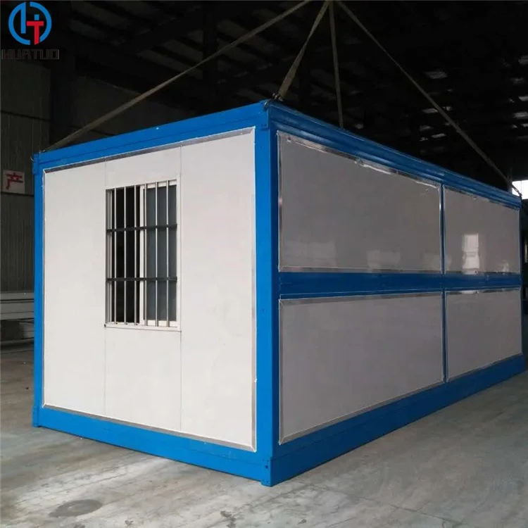 Low Cost Prefab 20ft Folding Expandable Storage Container Homes House