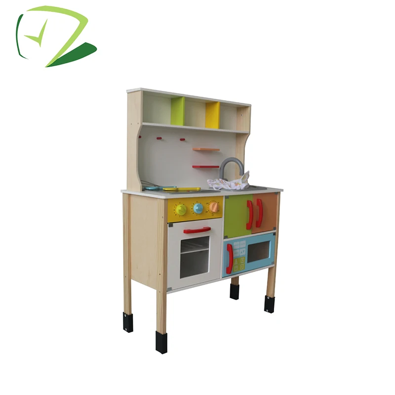 Non-toxic paint cheap children baby boys wooden toy kitchen