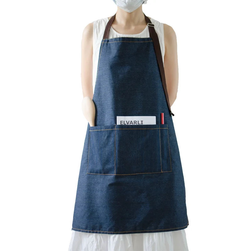 
waiter apron Customized Fashionable household kitchen butchers walmart apron for housewife apron 