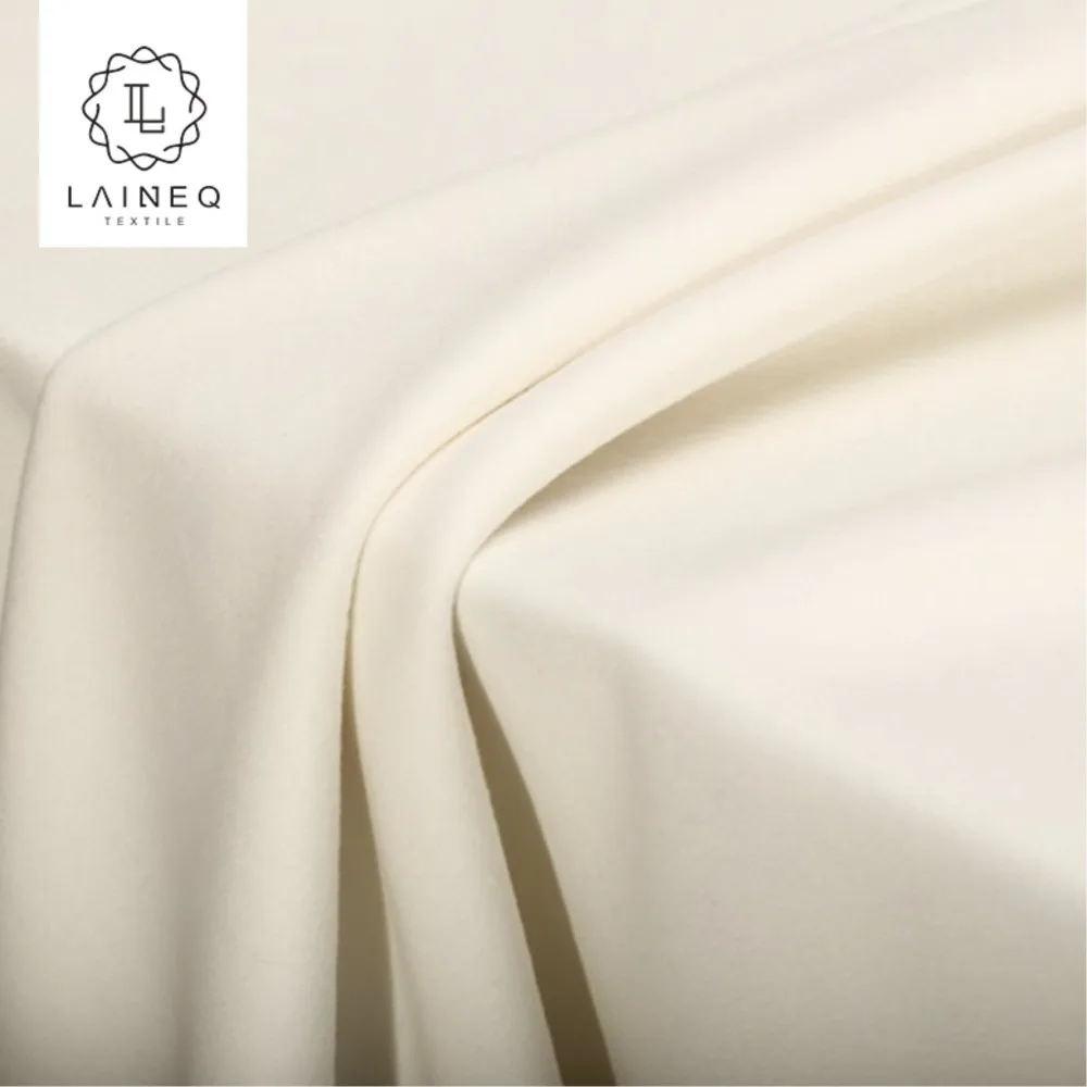heavy wool fabric soft warm Australia milky white 100% australian wool industry fabric