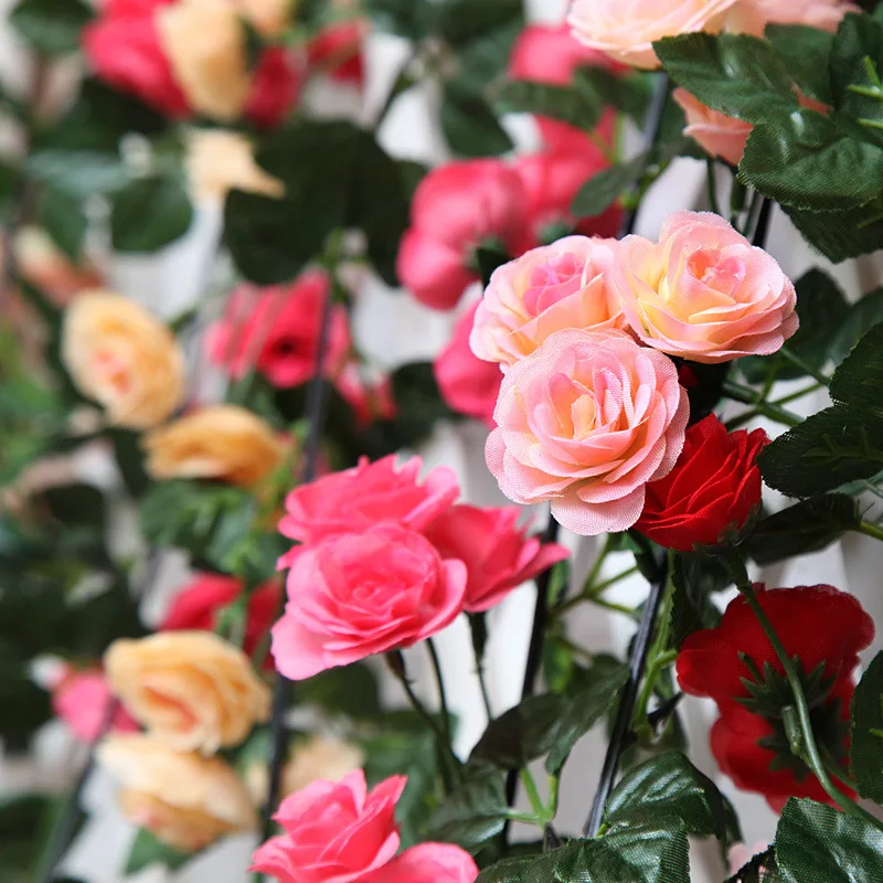 Оптовая продажа, имитация псевдоцветка, Шелковый пластиковый цветок, роза, подвесной потолок, свадебный цветок, украшение для дома