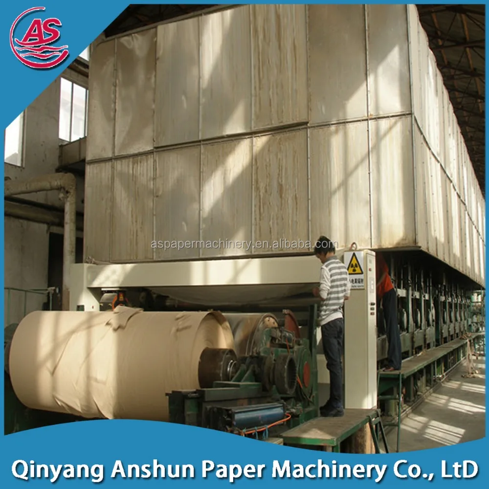 25-30t/d 2880mm type fourdrinier kraft recycled waste paper pulp making machine in paper production machinery