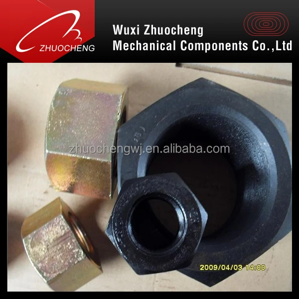Black oxide heavy duty astm a563 hex nut