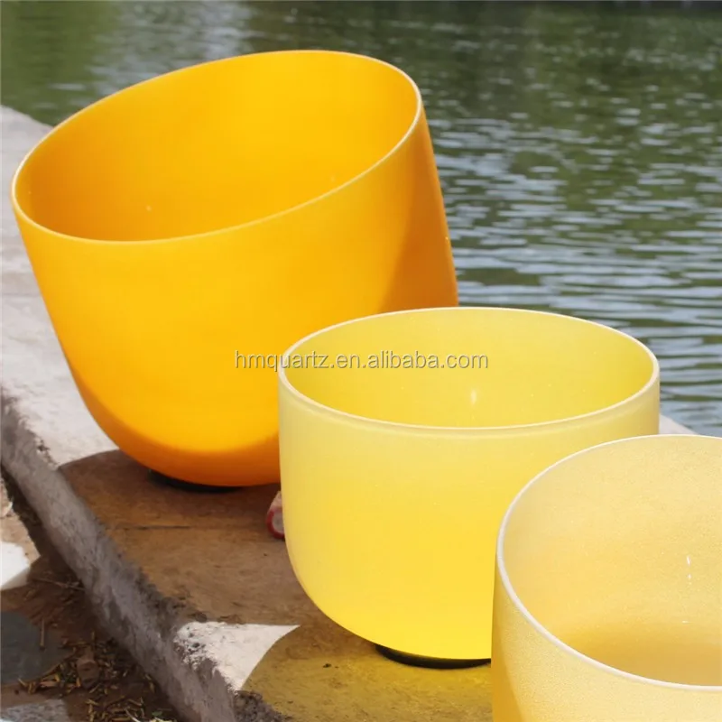 HM Chakra tune Yoga Bowl Quartz crystal singing bowl for Yoga