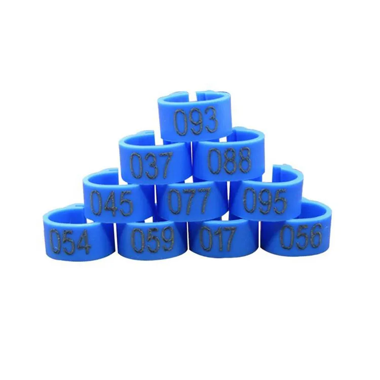 Cheaper price  Pigeon Leg Plastic Foot Clip Rings Band for Birds Chickens Tags Mixed Color pigeon foot ring