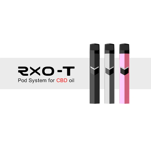 
100% No leakage Pod Closed System RXO-T Mini Disposable Vape Pod 0.5ml CBD Pod Vape Pen 