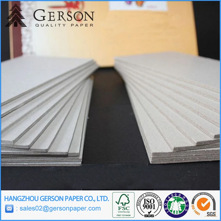 
Book Binding Grey Cardboard 2mm Grey Chipboard Hard Book Cover 