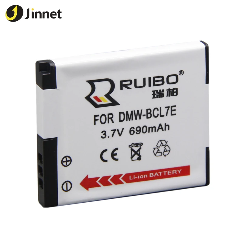 Jinnet профессиональных DSLR камеры батареи DMW-BCL7 DMW-BCL7E для Panasonic Lumix F5