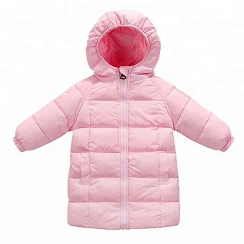 Детская одежда для маленьких мальчиков и девочек, длинная куртка с капюшоном, зимнее пуховое пальто; Одежда для детей