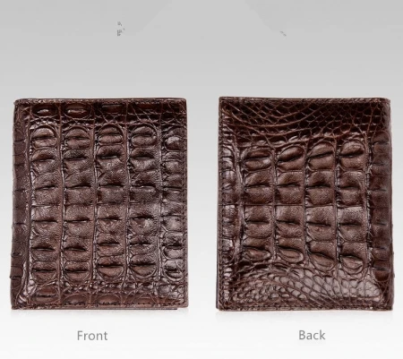 Wholesale luxury crocodile leather wallet for men, alligator short wallet