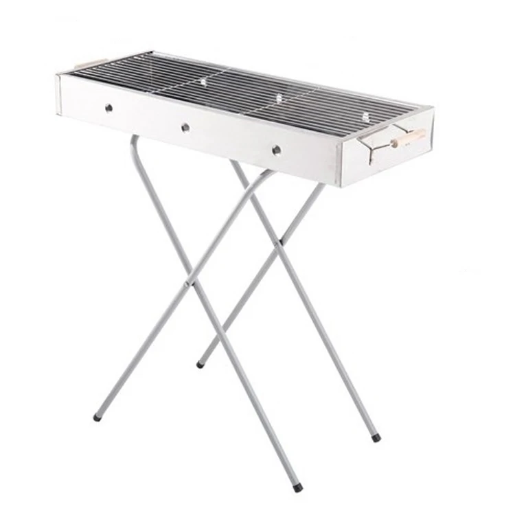 Hot sale Israel popular BBQ grill easy assembling simple durable stainless steel charcoal bbq grill
