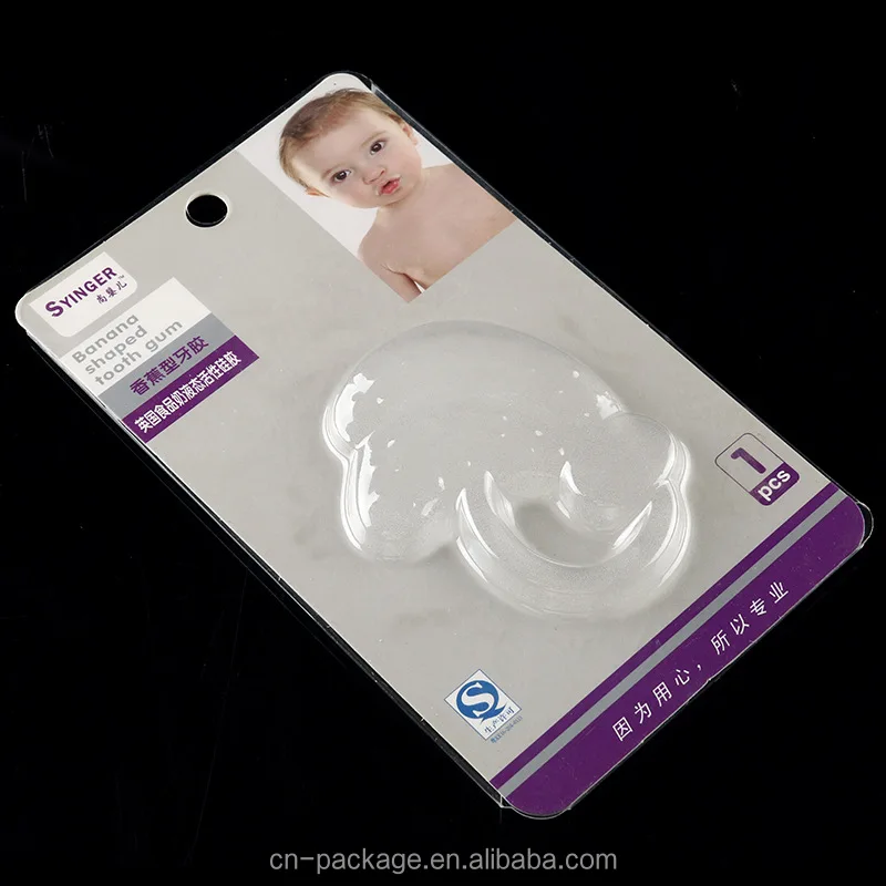 Custom logo tooth gum sliding blister card packaging Wholesale transparent PVC three fold blister