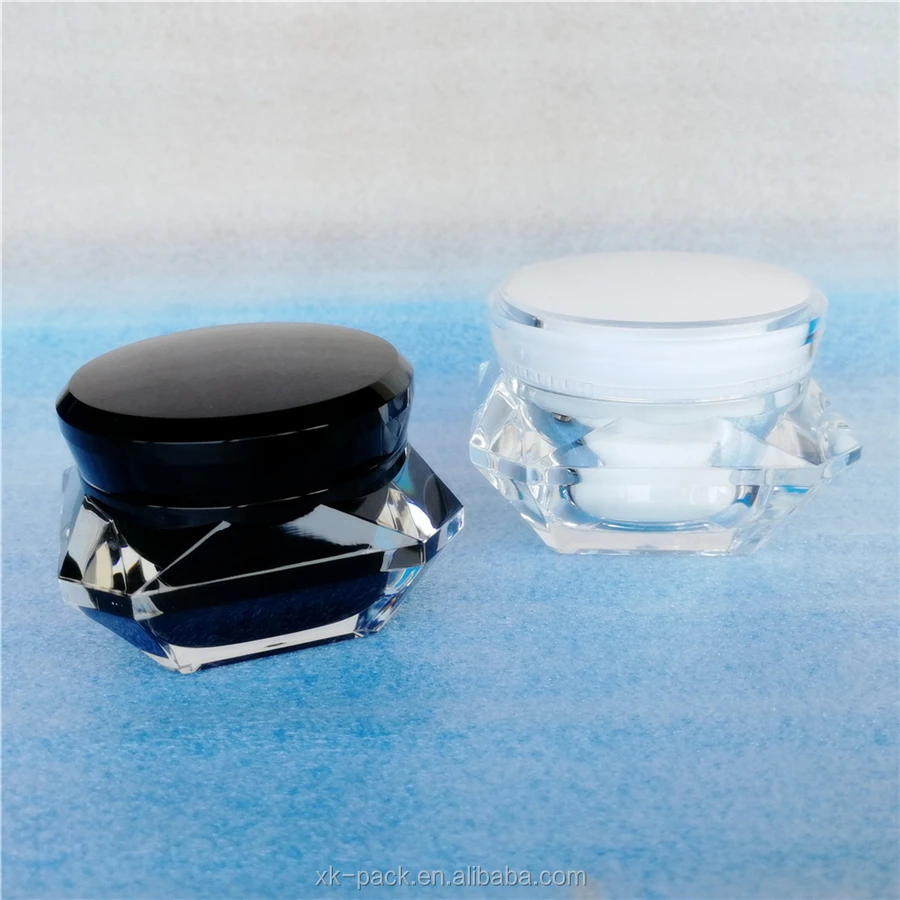 Luxury diamond cream jar 5g 15g 30g 50g crystal cosmetic container