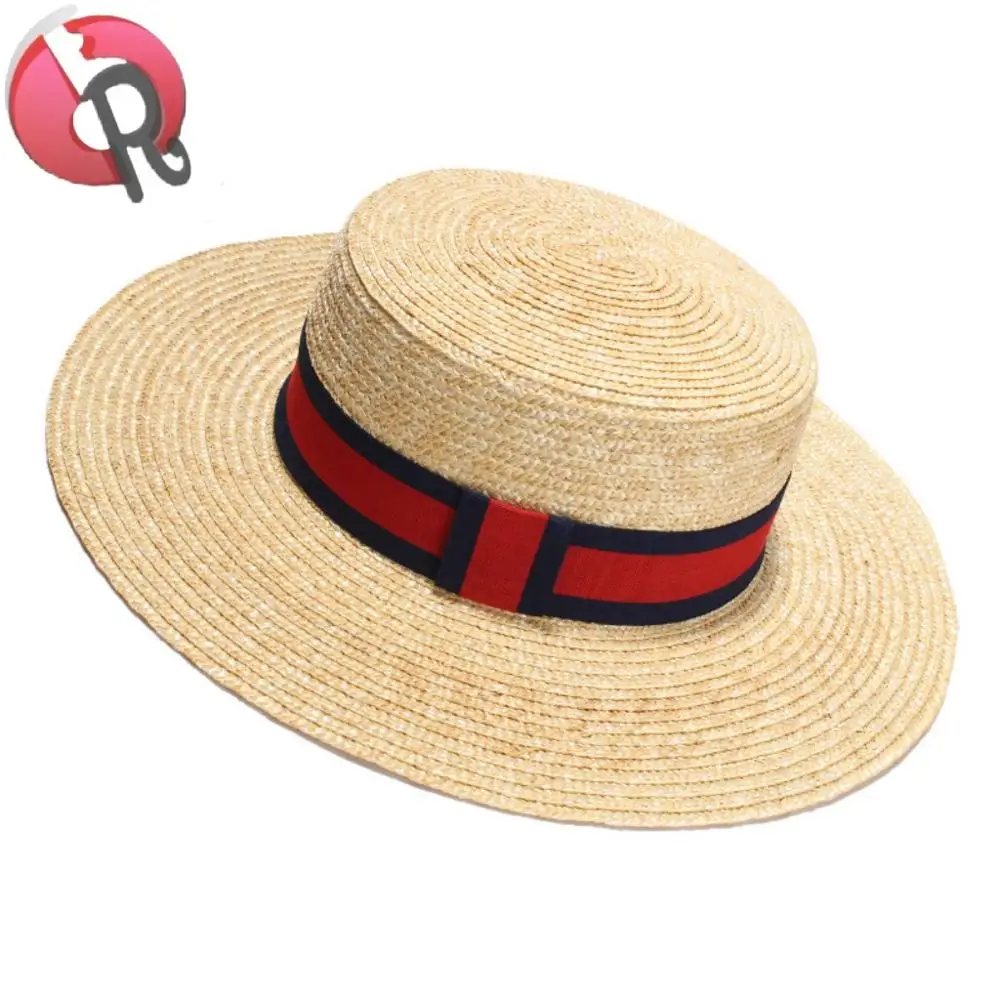 natural Straw Hat wide brim Boater Hat sunshade fedora fashion hat