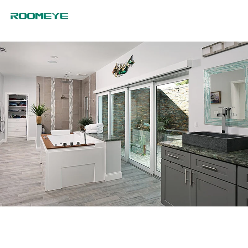 Aluminum sliding door stacking door