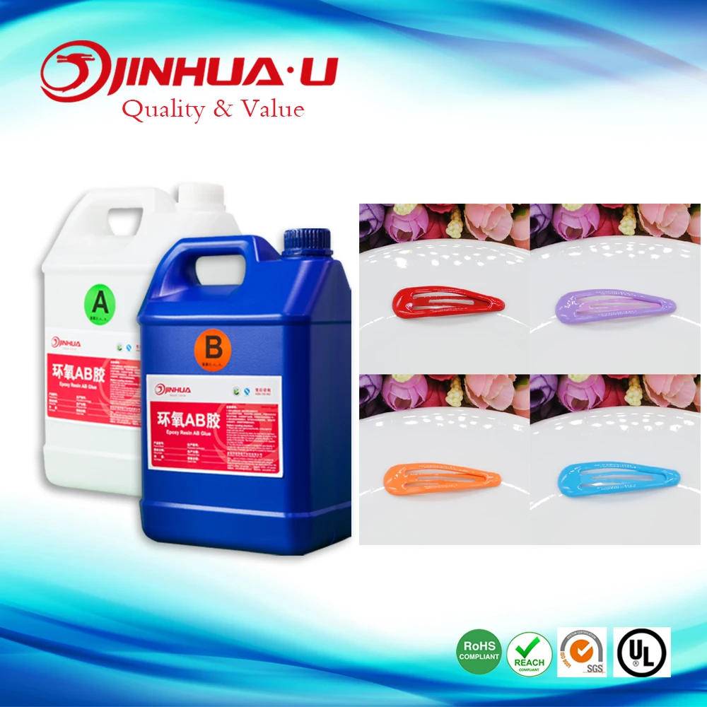 Manufacturer Professional Liquid Transparent 2 Part AB Epoxy Doming Resin Glue