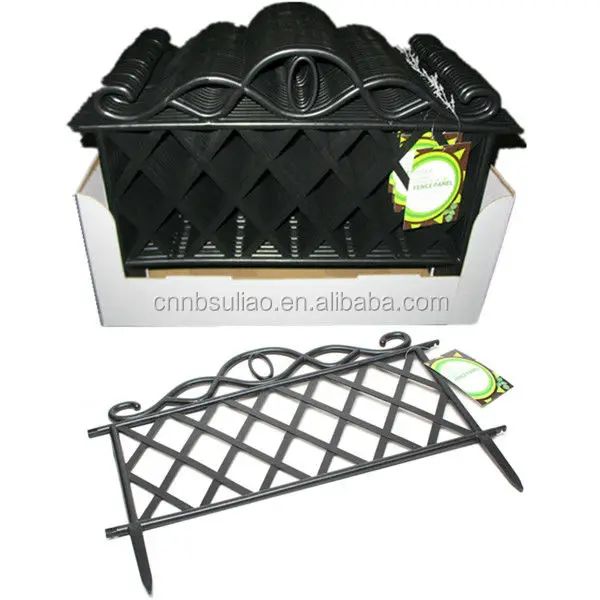 decorative garden fence,small garden fence,black garden fence