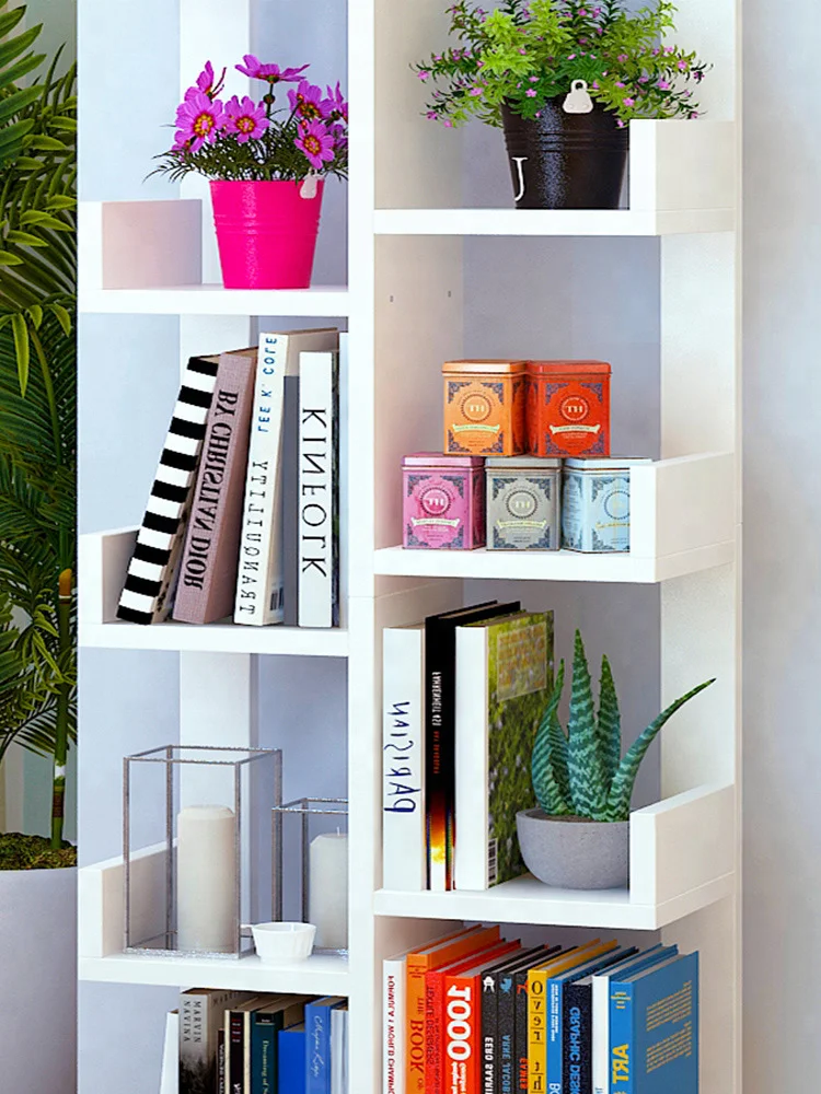 Multifunctional 6 Tier Simple Living Room Household Economy Creative Bookshelf Shoe Cabinet Storage Rack Bookcase