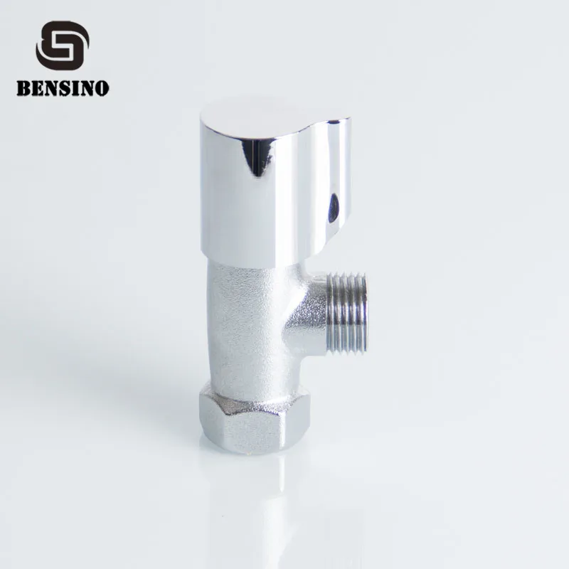 chrome finish two way zinc alloy handle water inlet angle valve