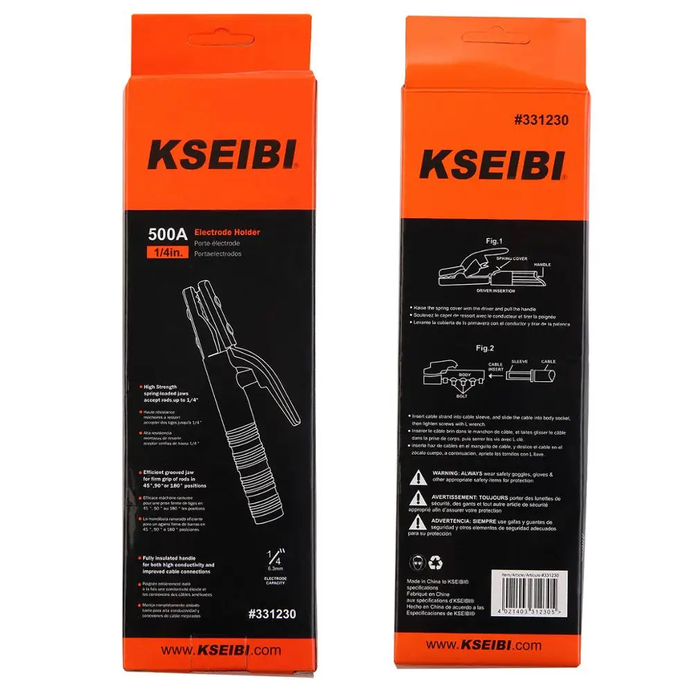 High Quality 300A 500A American Type Welding Electrode Holder For Welding Cable