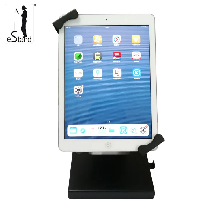 eStand BR28004Q android tablet pc desk stand with keylock mount for store display racks