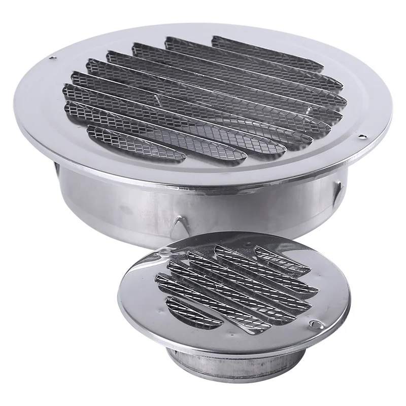 Top Manufacturer Ventilation Systems External wall stainless steel Air Vent Cap with Insect Mesh Grille