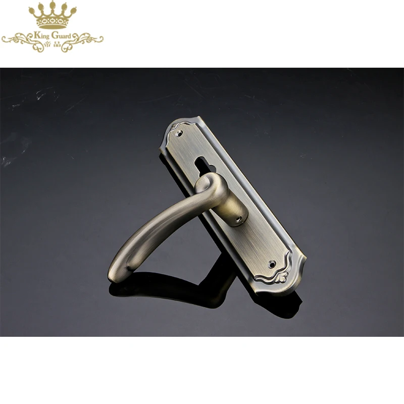 Factory security door handle lock design industrial indoor bedroom household silent door lock bathroom solid wood door handle