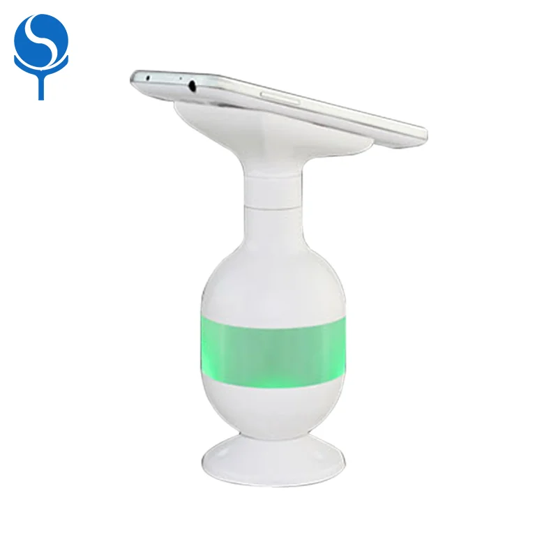 Security smart phone stand smartphone secure anti-theft Mobile call alarm display holder with charging