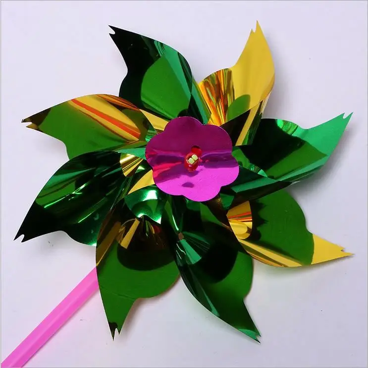 Plastic Laser small Memories toy windmills sheets small windmills