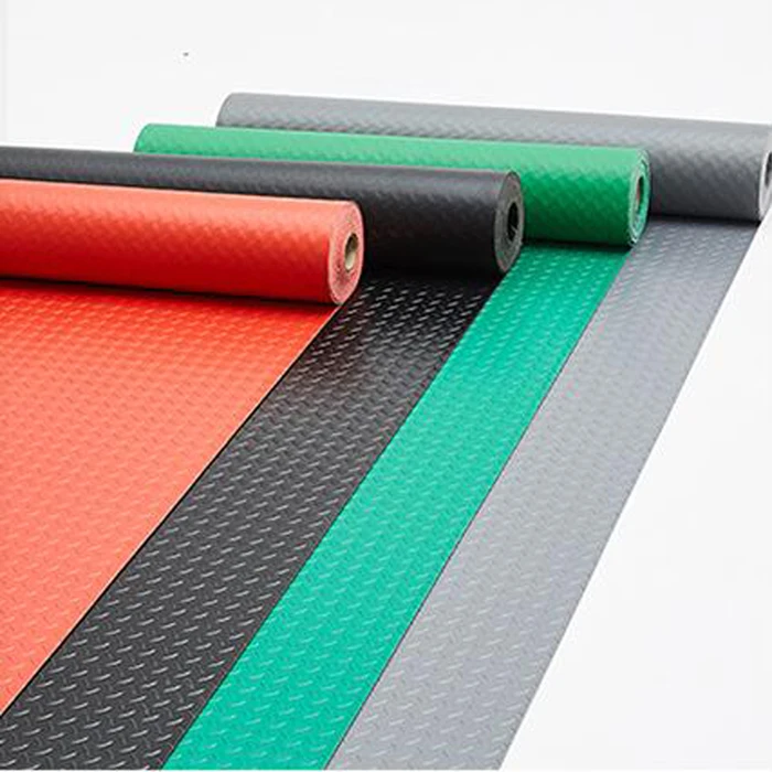 Best selling cheap Waterproof anti slip pvc floor mat / Indoor outdoor PVC plastic garage floor mat