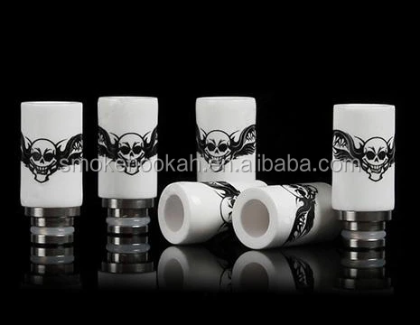 American flag/skull printing Most popular 510 ceramic SS drip tip