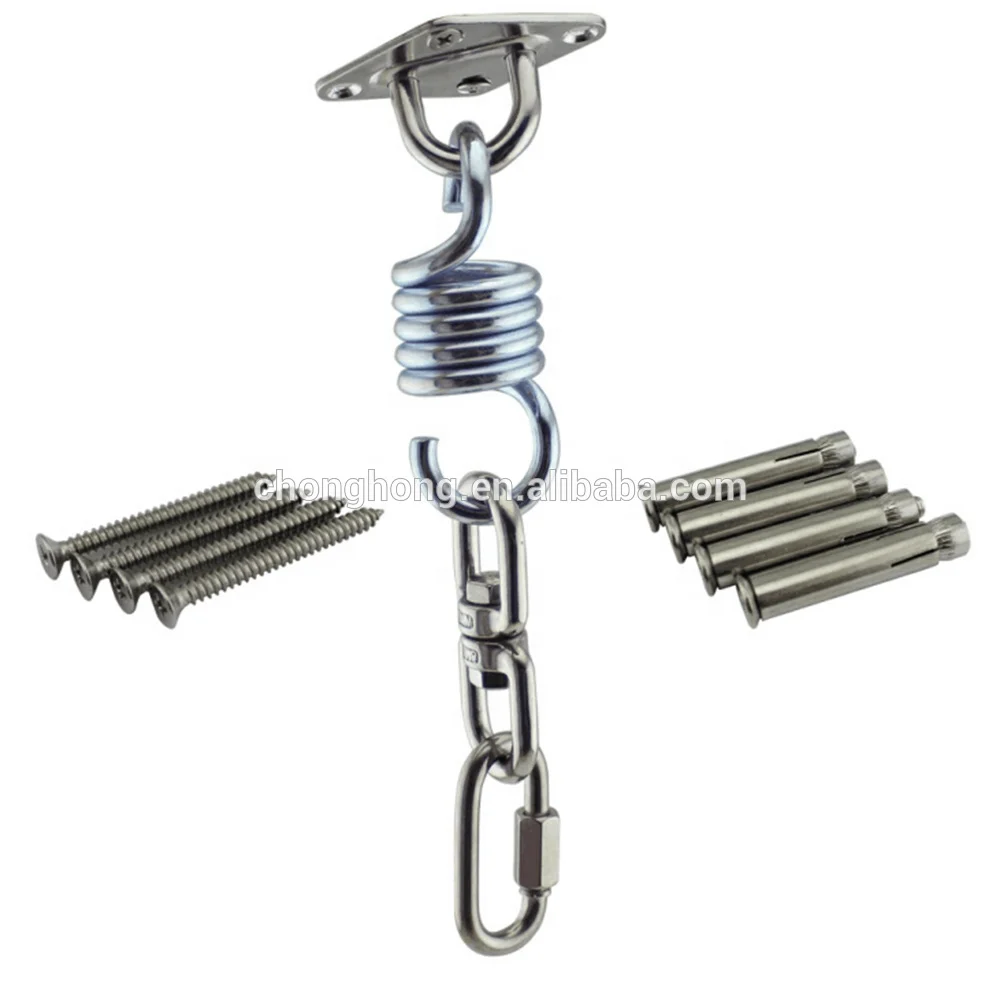 Stainless Steel Hammock Chair Hanging Kit,Ceiling Mount Set for Punching Bag Hammock Swing Chair Indoor Outdoor Relaxation