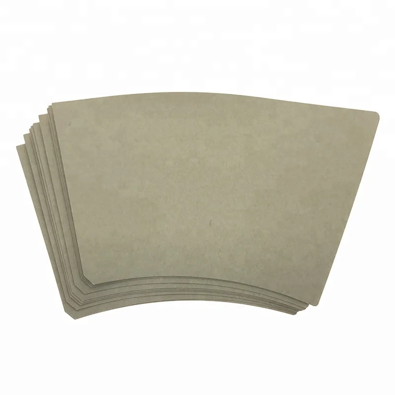 Custom printed PLA coated sugarcane coffee paper cup fan