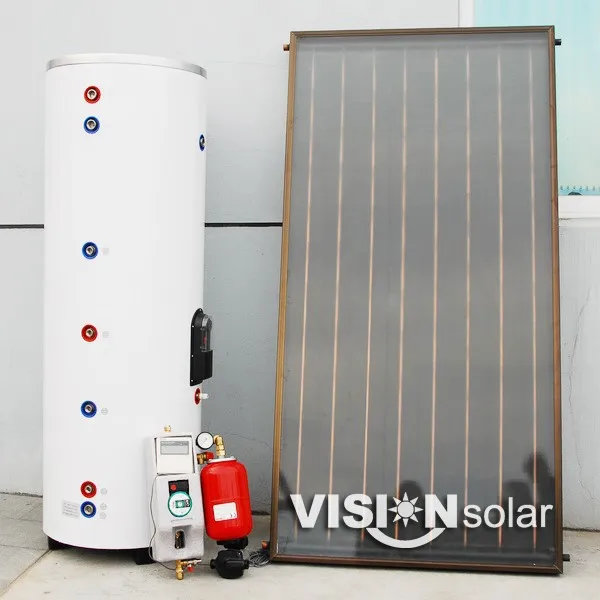 split high quality solar heater flat plate collector