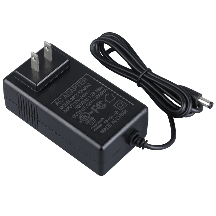 Amazon hot sale adaptor Input 110-240V Ac to Dc 12v 1a 2a 3a switching power adapter for cctv