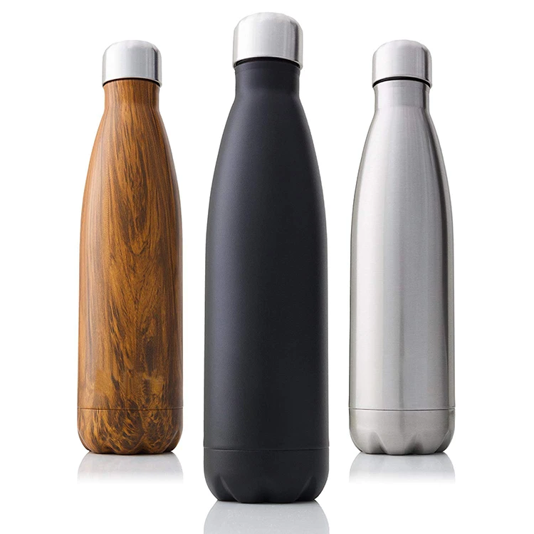 
Stainless Steel Vacuum Insulated Leak-Proof Double Walled Thermos Cola Shape Drinking Water Bottle 
