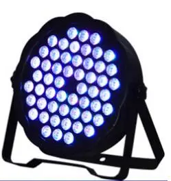 WAYU 54*3W LED flat par light RGB 3in1 par can or dmx party disco bar stage home light