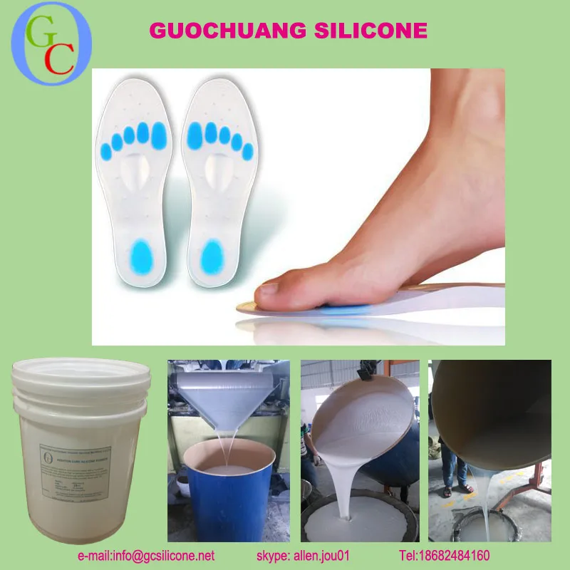 Rtv-2 силиконовая резина для ортопедические стельки