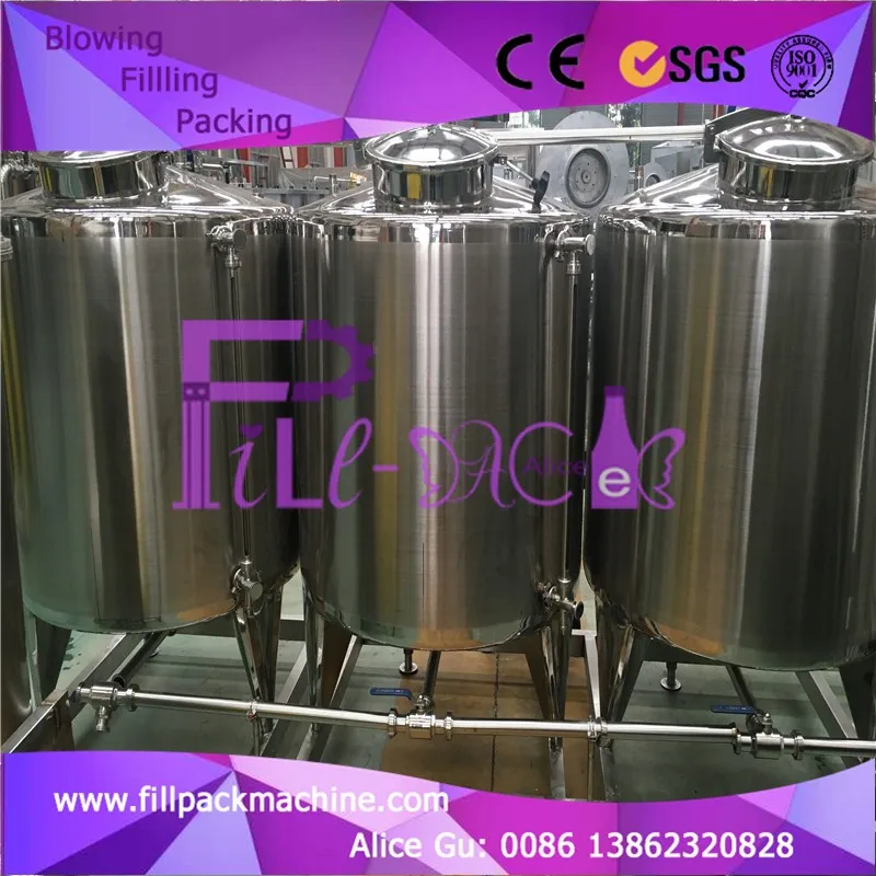 Two layer tanks 500L CIP machine with electrical heating