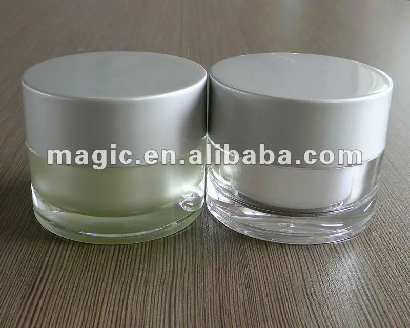 15g 30g 50g Double Wall Luxury  Plastic Container Cosmetic Cream Jar